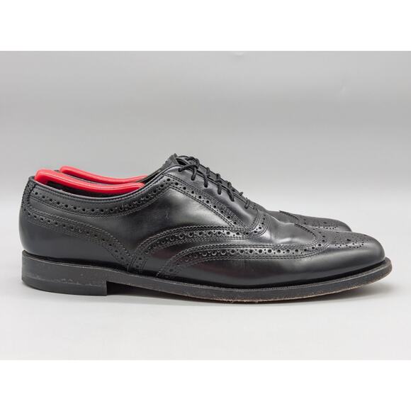 Florsheim Men\'s 20381 Black Leather Wingtip Dress Shoes Oxfords Size 9.5 B main image 6